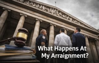California criminal court arraignment hearing process at courthouse