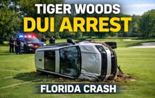 Tiger Woods Florida crash DUI arrest scene 2026
