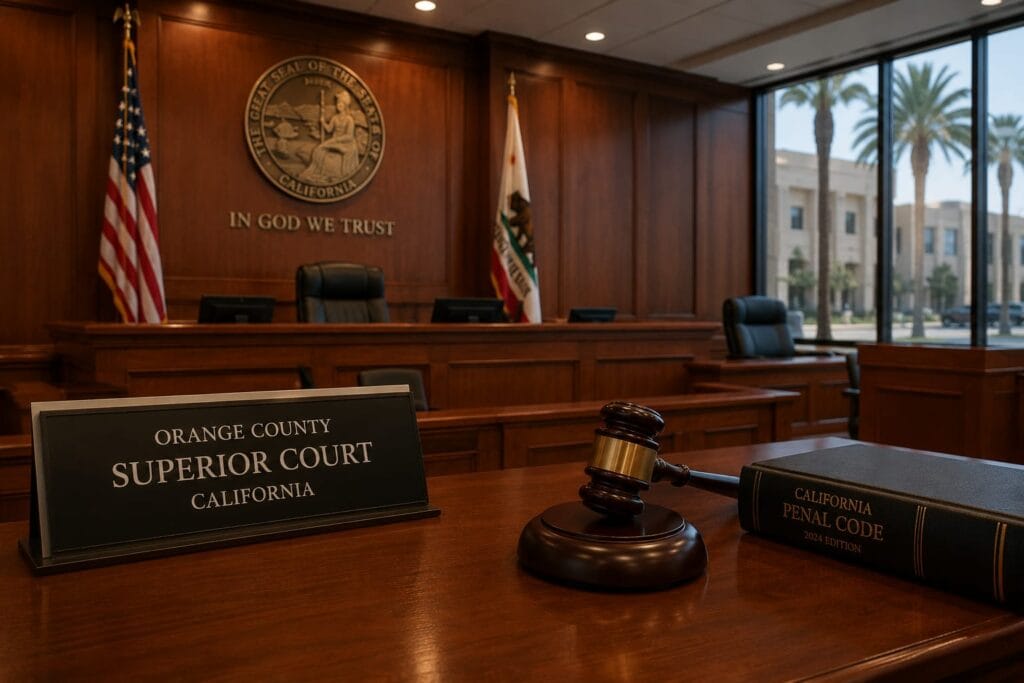 Orange County Superior Court where DUI smell of alcohol cases are heard and challenged by defense attorneys